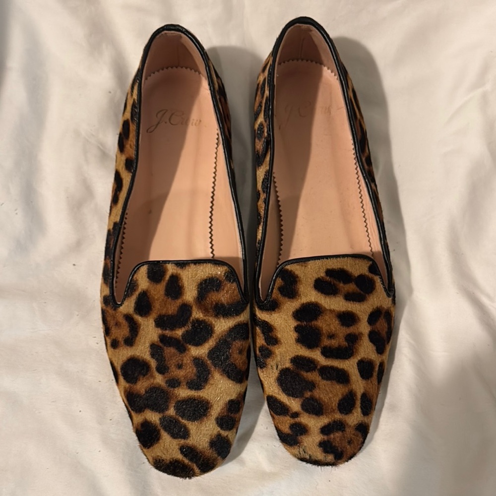 J Crew Fur Loafers